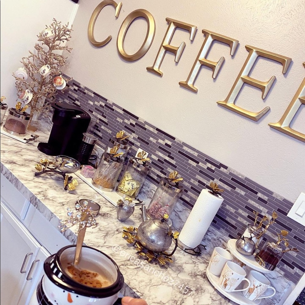 Coffee letters gold - Picture 1 of 1